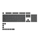 Glorious GPBT Dye Sublimated Keycaps (Black Ash) - Thick PBT 114 Keycap Set for Full Size, TKL, Compact, 75% Mechanical Keyboards