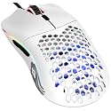 GLORIOUS Gaming Model O Wired Gaming Mouse 67g Superlight Honeycomb Design, RGB, Pixart 3360 Sensor, Omron Switches, Ambidextrous - Matte White (RENEWED)