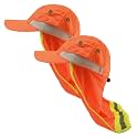 Glory Max High Visibility Reflective Work Safety Bucket Hat Cap Mesh Neck Flap