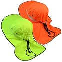 Glory Max High Visibility Reflective Work Safety Bucket Hat Cap Mesh Neck Flap