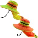 Glory Max High Visibility Reflective Work Safety Bucket Hat Cap Mesh Neck Flap