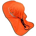 Glory Max High Visibility Reflective Work Safety Bucket Hat Cap Mesh Neck Flap