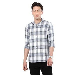 GLORYBOYZ Mens Full Sleeve Checkered Casual Cotton