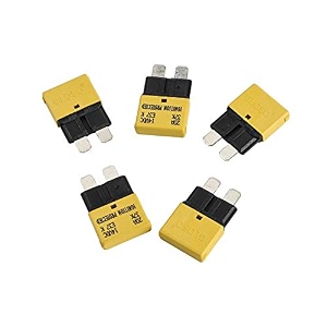 gloso circuit breakers e37 auto t1 reset low profile atcato - 20a - 5 pack