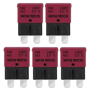 gloso circuit breakers e37 auto t1 reset low profile atcato - 10a - 5 pack