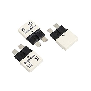 gloso circuit breaker auto reset fuse for car truck rv automotive marine boat trolling motor amp custom wiring audio battery protection e37 auto t1 reset low profile atcato 14 vdc 25a - 1 pack