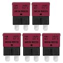 GLOSO Circuit Breakers E37 Auto (T1) Reset Low Profile ATC/ATO - (10A - 5 Pack)