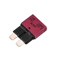 GLOSO Circuit Breaker AUTO Reset Fuse for Car Truck RV Automotive Marine Boat Trolling Motor &amp; Custom Wiring Audio Battery Protection E37 Auto (T1) Reset Low Profile ATC/ATO 14 VDC - (10A -1 Pack)