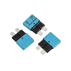 gloso e37 auto t1 reset low profile atcato circuit breakers - 15a - 3 pack
