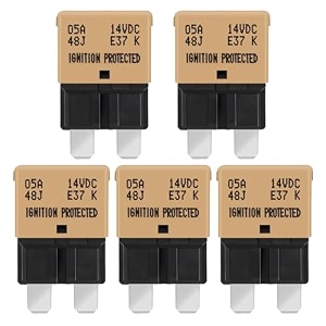 gloso e37 auto t1 reset low profile atcato circuit breakers - 5a - 5 pack