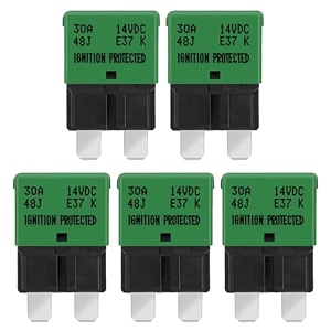 gloso e37 auto t1 reset low profile atcato circuit breakers - 30a - 5 pack