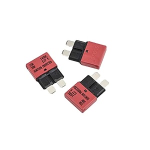 gloso e37 auto t1 reset low profile atcato circuit breakers - 10a - 3 pack