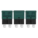 GLOSO Circuit Breaker AUTO Reset Fuse for Car Truck RV Automotive Marine Boat Trolling Motor &amp; Custom Wiring Audio Battery Protection E37 Auto (T1) Reset Low Profile ATC/ATO 14 VDC (6A - 1 Pack)