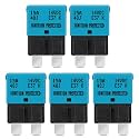 GLOSO E37 Auto (T1) Reset Low Profile ATC/ATO Circuit Breakers - (15A - 5 Pack)