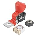 GLOSO HABF+Terminal Fuse Block Kit for Multiple Batteries Ignition Boat Truck RV Construction Vehicles, Max Voltage 58V Single Stud M8 (5/16") + Battery Fuse (200A)