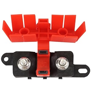 gloso mega fuse holder bolt-down amg with cover fuse not inclued m8 stud 500 amp rating
