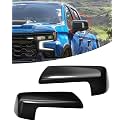 Gloss Black Mirror Cap Cover for 2019-2024 Silverado Sierra 1500
