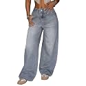 Glossia Denim Baggy Jeans for Woman 
