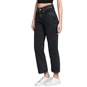 Glossia Denim Baggy Jeans for Women