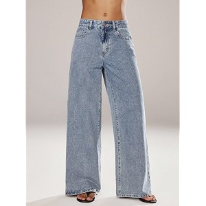 Glossia Denim Baggy Jeans for Women