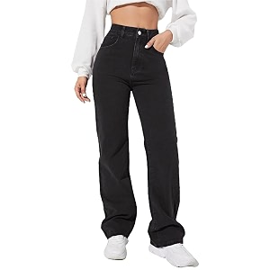 Glossia Denim Baggy Jeans for Women