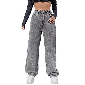 Glossia Denim Baggy Jeans for Women