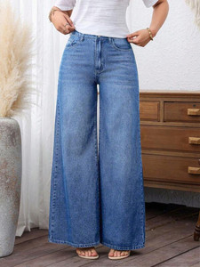 Glossia Loose Fit Women Blue Jeans