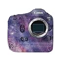 Glossy Glitter Camera Skin Compatible with Canon EOS R1 (2024) - Violet Stars - Premium 3M Vinyl Protective Wrap Decal Cover - Easy to Apply | Crafted in the USA by MightySkins