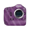 Glossy Glitter Camera Skin Compatible with Canon EOS R1 (2024) - Solid Purple - Premium 3M Vinyl Protective Wrap Decal Cover - Easy to Apply | Crafted in the USA by MightySkins