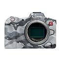 Glossy Glitter Camera Skin Compatible with Canon EOS R5C (2022) - Gray Camouflage - Premium 3M Vinyl Protective Wrap Decal Cover - Easy to Apply | Crafted in the USA by MightySkins