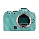Glossy Glitter Camera Skin Compatible with Canon EOS R6 Mark III (2025) - Solid Turquoise - Premium 3M Vinyl Protective Wrap Decal Cover - Easy to Apply | Crafted in the USA by MightySkins