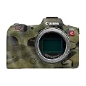 Glossy Glitter Camera Skin Compatible with Canon EOS R5C (2022) - Green Camouflage - Premium 3M Vinyl Protective Wrap Decal Cover - Easy to Apply | Crafted in the USA by MightySkins