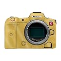 Glossy Glitter Camera Skin Compatible with Canon EOS R5C (2022) - Solid Marigold - Premium 3M Vinyl Protective Wrap Decal Cover - Easy to Apply | Crafted in the USA by MightySkins