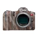 Glossy Glitter Camera Skin Compatible with Canon EOS R5C (2022) - Woody - Premium 3M Vinyl Protective Wrap Decal Cover - Easy to Apply | Crafted in the USA by MightySkins