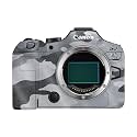 Glossy Glitter Camera Skin Compatible with Canon EOS R6 Mark III (2025) - Gray Camouflage - Premium 3M Vinyl Protective Wrap Decal Cover - Easy to Apply | Crafted in the USA by MightySkins