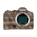 Glossy Glitter Camera Skin Compatible with Canon EOS R6 Mark III (2025) - Dark Zebra Wood - Premium 3M Vinyl Protective Wrap Decal Cover - Easy to Apply | Crafted in the USA by MightySkins