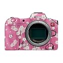 Glossy Glitter Camera Skin Compatible with Canon EOS R5C (2022) - Sakura Pink - Premium 3M Vinyl Protective Wrap Decal Cover - Easy to Apply | Crafted in the USA by MightySkins