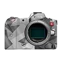 Glossy Glitter Camera Skin Compatible with Canon EOS R5C (2022) - Mono Camo - Premium 3M Vinyl Protective Wrap Decal Cover - Easy to Apply | Crafted in the USA by MightySkins