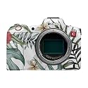 Glossy Glitter Camera Skin Compatible with Canon EOS R5C (2022) - Tropical Hibiscus - Premium 3M Vinyl Protective Wrap Decal Cover - Easy to Apply | Crafted in the USA by MightySkins