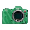 Glossy Glitter Camera Skin Compatible with Canon EOS R5C (2022) - Solid Green - Premium 3M Vinyl Protective Wrap Decal Cover - Easy to Apply | Crafted in the USA by MightySkins