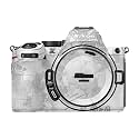 Glossy Glitter Camera Skin Compatible with Nikon Z5 II (2025) - Viper Snow - Premium 3M Vinyl Protective Wrap Decal Cover - Easy to Apply | Crafted in the USA by MightySkins