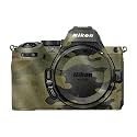 Glossy Glitter Camera Skin Compatible with Nikon Z5 II (2025) - Green Camouflage - Premium 3M Vinyl Protective Wrap Decal Cover - Easy to Apply | Crafted in the USA by MightySkins