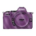 Glossy Glitter Camera Skin Compatible with Nikon Z5 II (2025) - Solid Purple - Premium 3M Vinyl Protective Wrap Decal Cover - Easy to Apply | Crafted in the USA by MightySkins