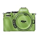 Glossy Glitter Camera Skin Compatible with Nikon Z5 II (2025) - Solid Lime Green - Premium 3M Vinyl Protective Wrap Decal Cover - Easy to Apply | Crafted in the USA by MightySkins