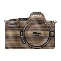 Glossy Glitter Camera Skin Compatible with Nikon Z5 II (2025) - Dark Zebra Wood - Premium 3M Vinyl Protective Wrap Decal Cover - Easy to Apply | Crafted in the USA by MightySkins