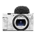 Glossy Glitter Camera Skin Compatible with Sony ZV-1 Mark II (2023) - Viper Snow - Premium 3M Vinyl Protective Wrap Decal Cover - Easy to Apply | Crafted in the USA by MightySkins