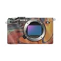 Glossy Glitter Camera Skin Compatible with Sony A7C Mark II (2023) - Lava Water - Premium 3M Vinyl Protective Wrap Decal Cover - Easy to Apply | Crafted in the USA by MightySkins