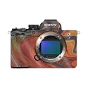 Glossy Glitter Camera Skin Compatible with Sony Alpha A7 Mark V (2025) - Lava Water - Premium 3M Vinyl Protective Wrap Decal Cover - Easy to Apply | Crafted in the USA by MightySkins
