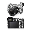 Glossy Glitter Camera Skin Compatible with Sony FX2 Digital Camera (2025) - Snow Leopard Print - Premium 3M Vinyl Protective Wrap Decal Cover - Easy to Apply | Crafted in the USA by MightySkins