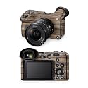 Glossy Glitter Camera Skin Compatible with Sony FX2 Digital Camera (2025) - Dark Zebra Wood - Premium 3M Vinyl Protective Wrap Decal Cover - Easy to Apply | Crafted in the USA by MightySkins